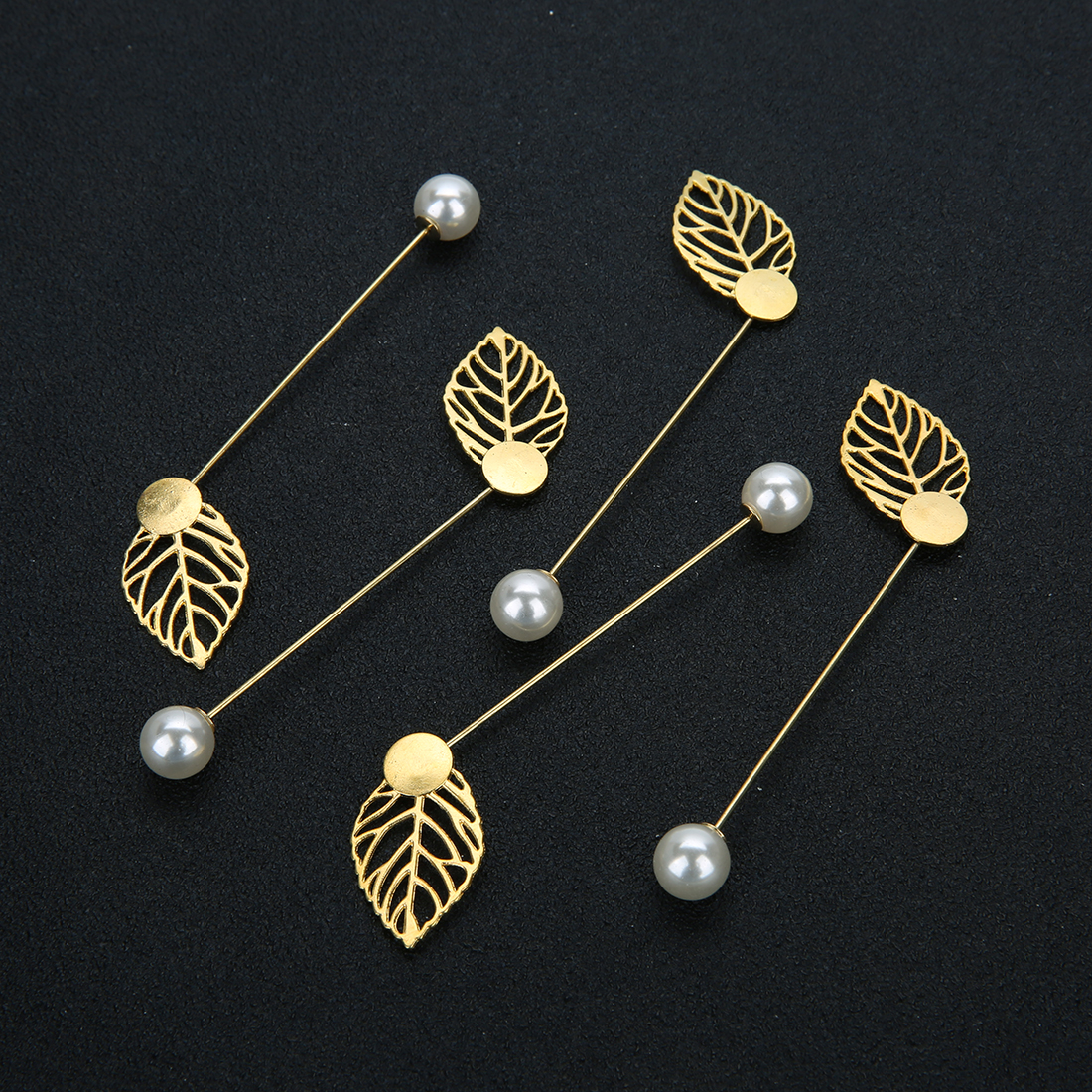 Beading Needle Fine - 10pcs/lot Metal Leaves Brooch Pin Long