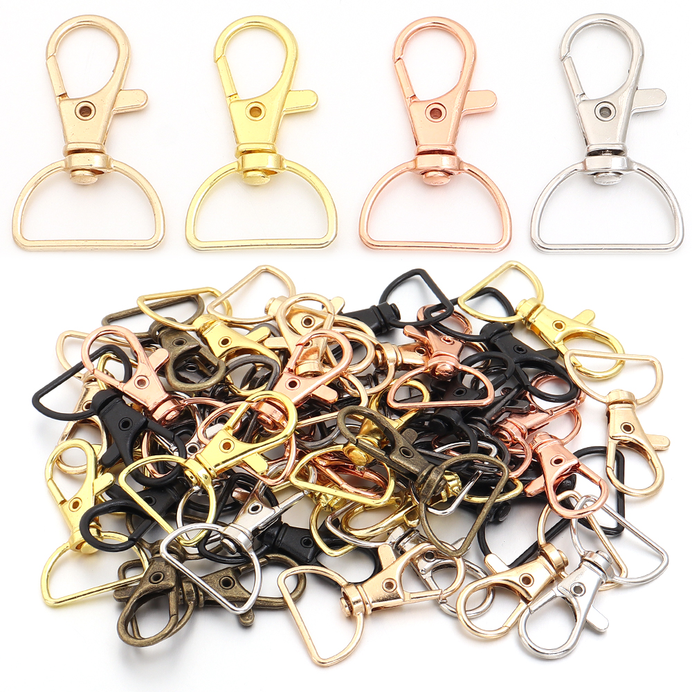 Jewelry Making Rings - 10pcs/lot Metal Swivel Clasps With D