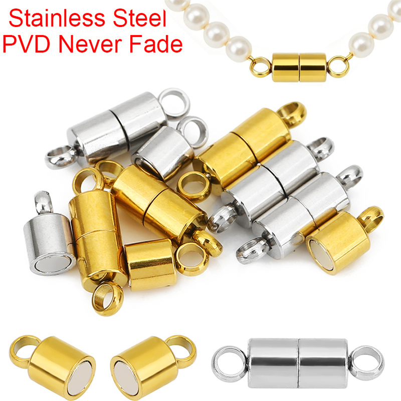 Jewelry Making School - 2pcs 14mm Stainless Steel Necklace Clasps