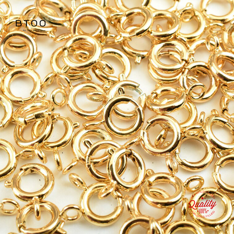 Jewelry Making School - 14K Gold Filled Spring Ring Clasps
