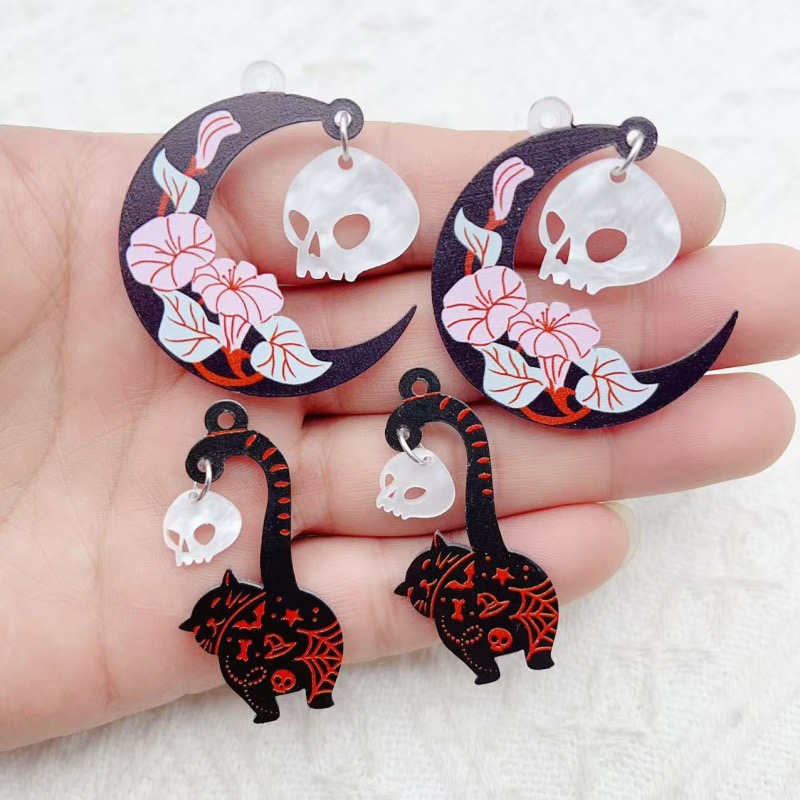 10pcs Halloween Acrylic Ghost  – Jewelry Making Factory Bewertung und Preis