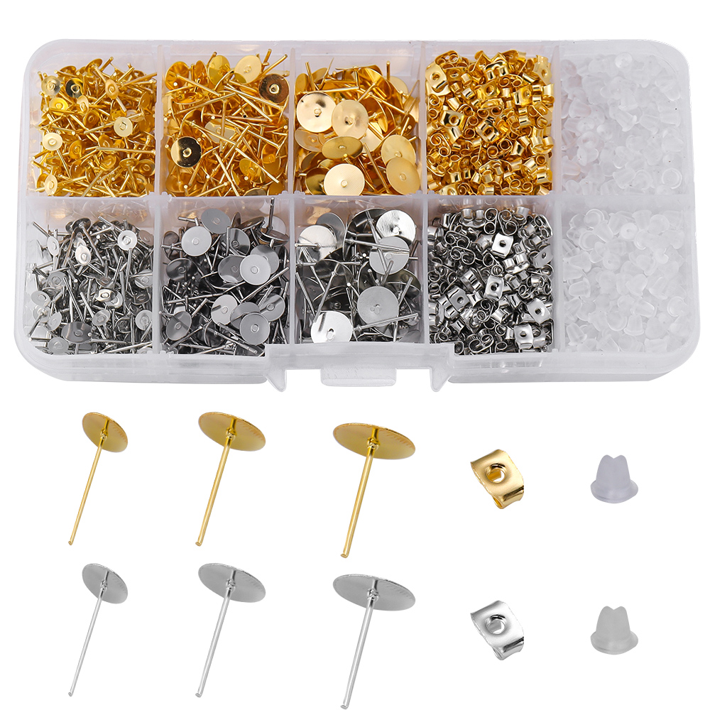 1400Pcs/Lot Blank Post Earring – Jewelry Making Box Bewertung und Preis