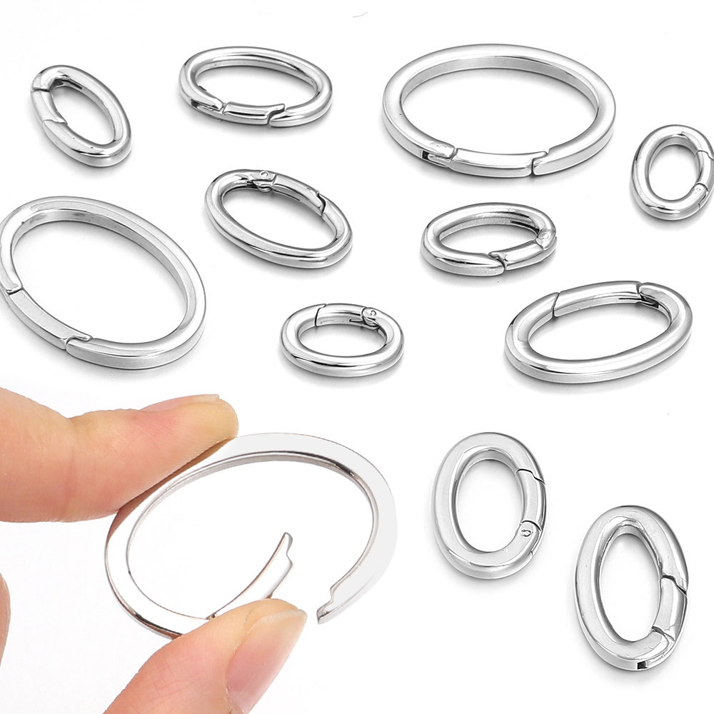 1pc Stainless Steel Spring Cla – Jewelry Making Rings Bewertung und Preis