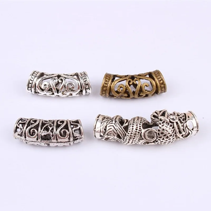 3-5Pcs Antique Silver Hair Bra – Crimp Bead Tube Bewertung und Preis