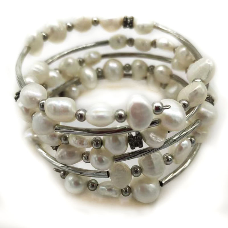 33 inches 7-8mm Purple Natural – Memory Wire Bracelet Bewertung und Preis
