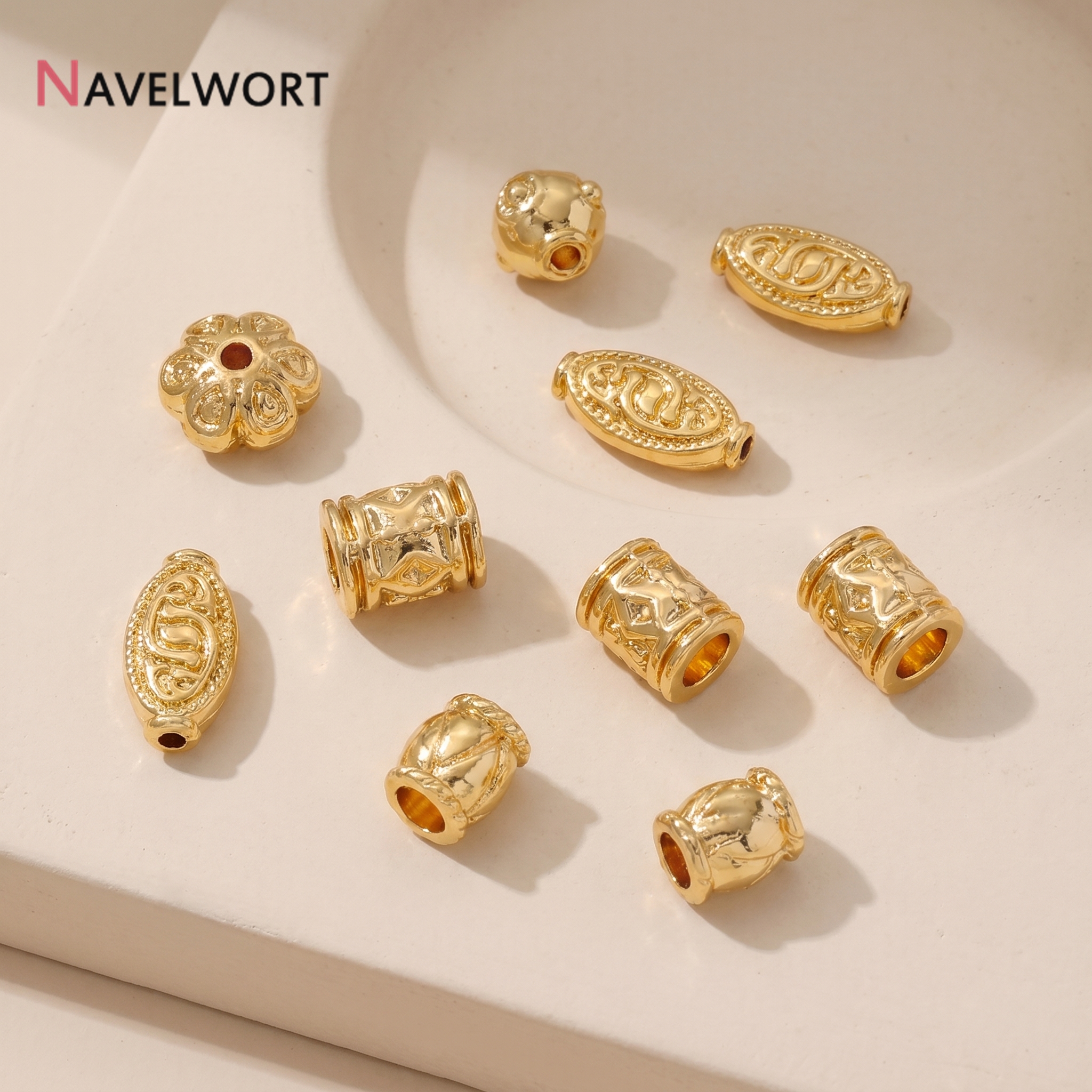 14K Gold Plated Brass Metal Tu – Crimp Bead Tube Bewertung und Preis