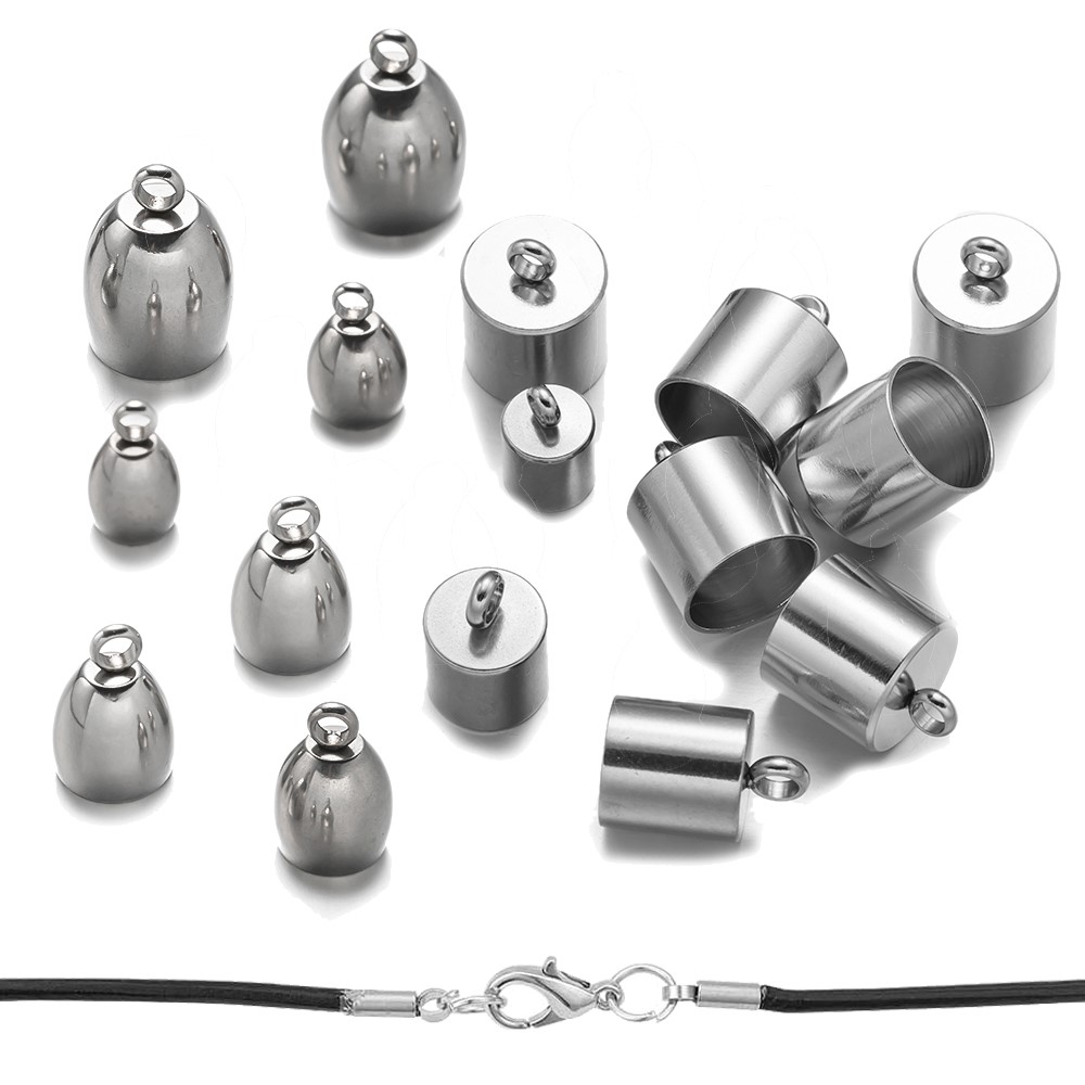 20pcs Tube End Caps Stainless  – Crimp Bead Tube Bewertung und Preis