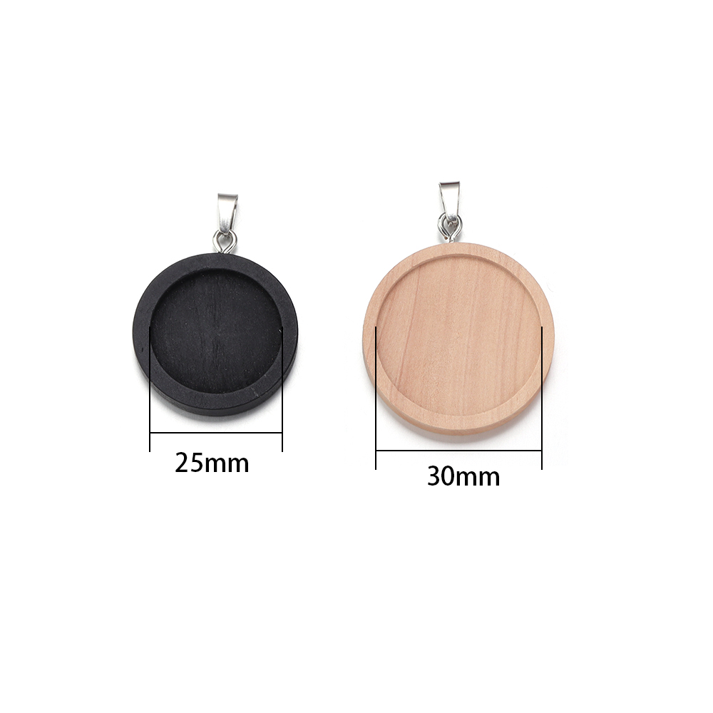 1-5pcs/lot 25 30mm Round Wood  – Jewelry Making Soldering Kit Bewertung und Preis