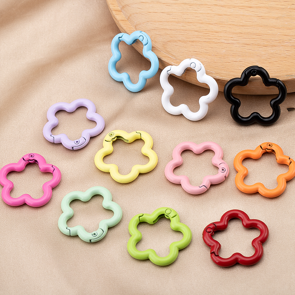 5/10pcs Colorful Flower-shaped – Jewelry Making Rings Bewertung und Preis