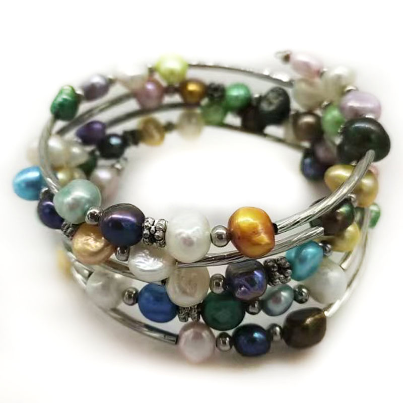 33 inches 7-8mm Rainbow Natura – Memory Wire Bracelet Bewertung und Preis