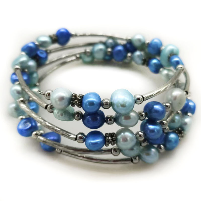 33 inches 7-8mm Rainbow Natura – Memory Wire Bracelet Bewertung und Preis