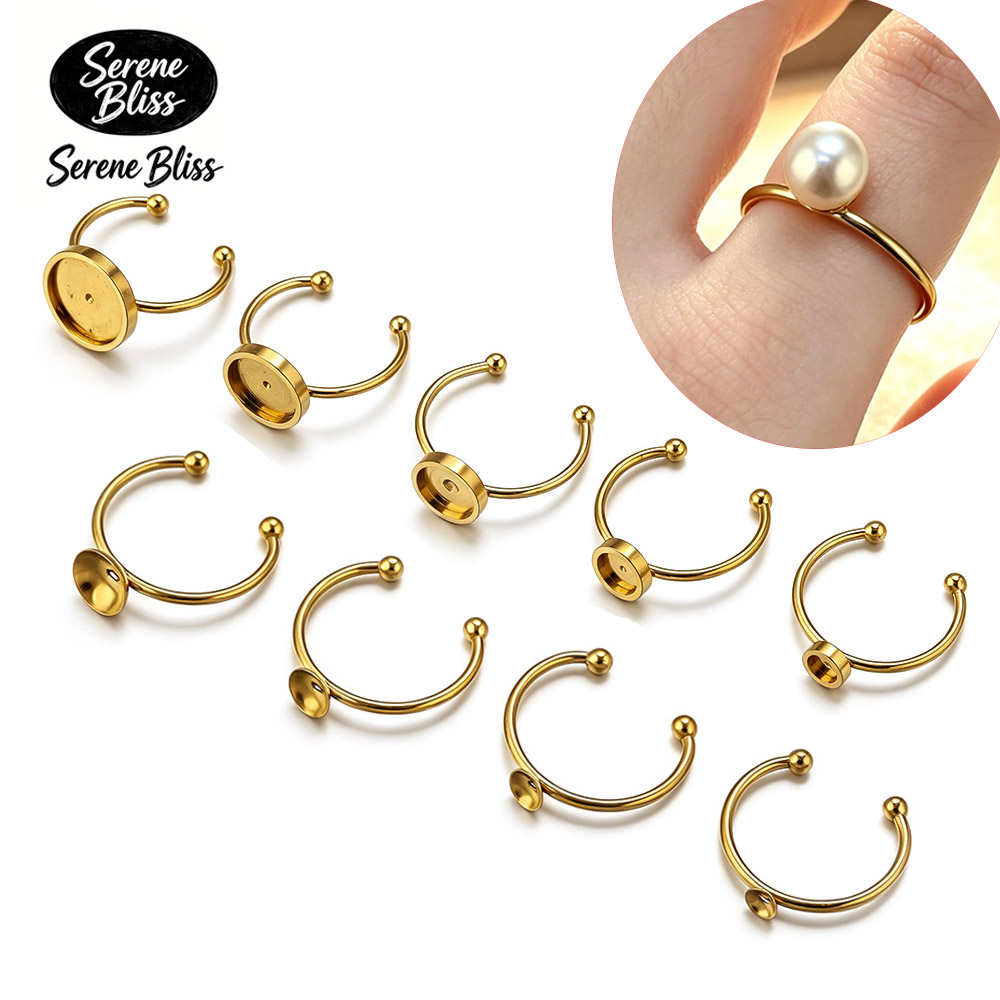10pcs Stainless Steel Round Ad – Jewelry Making Stones Bewertung und Preis