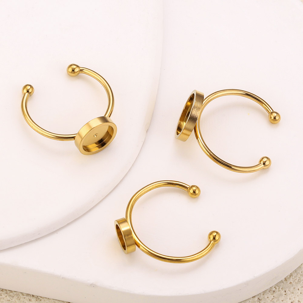 10pcs Stainless Steel Round Ad – Jewelry Making Stones Bewertung und Preis