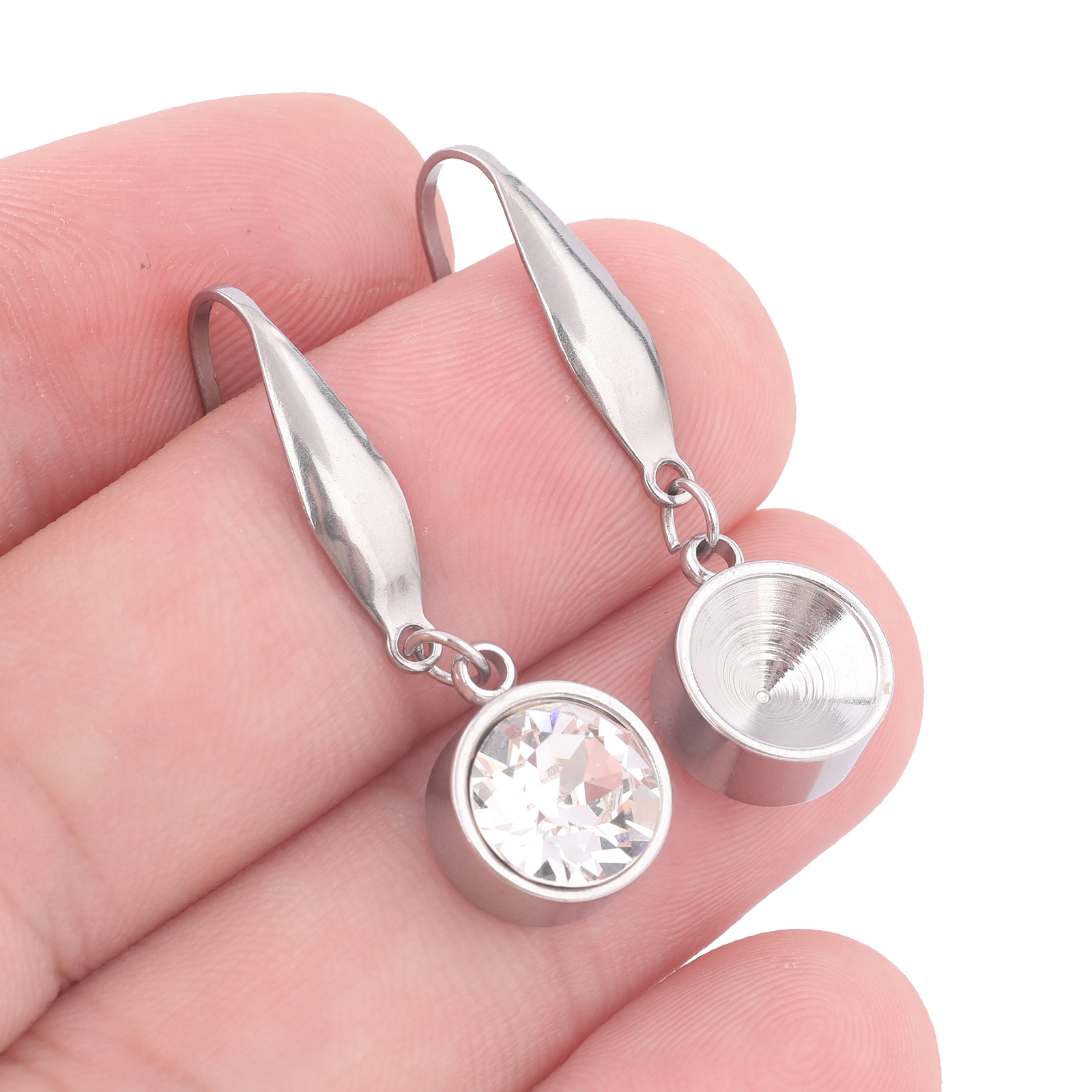 10pcs Stainless Steel Earring  – Jewelry Making Stones Bewertung und Preis
