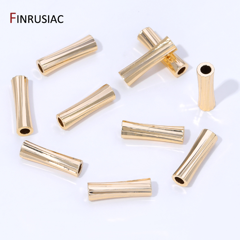 14K Gold Plated Brass Stripe T – Crimp Bead Tube Bewertung und Preis