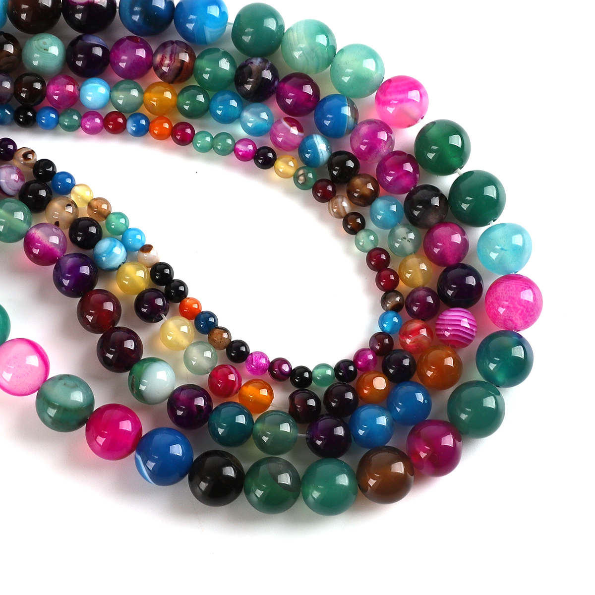 Natural Agate Stone Beads Colo – Jewelry Making Stones Bewertung und Preis