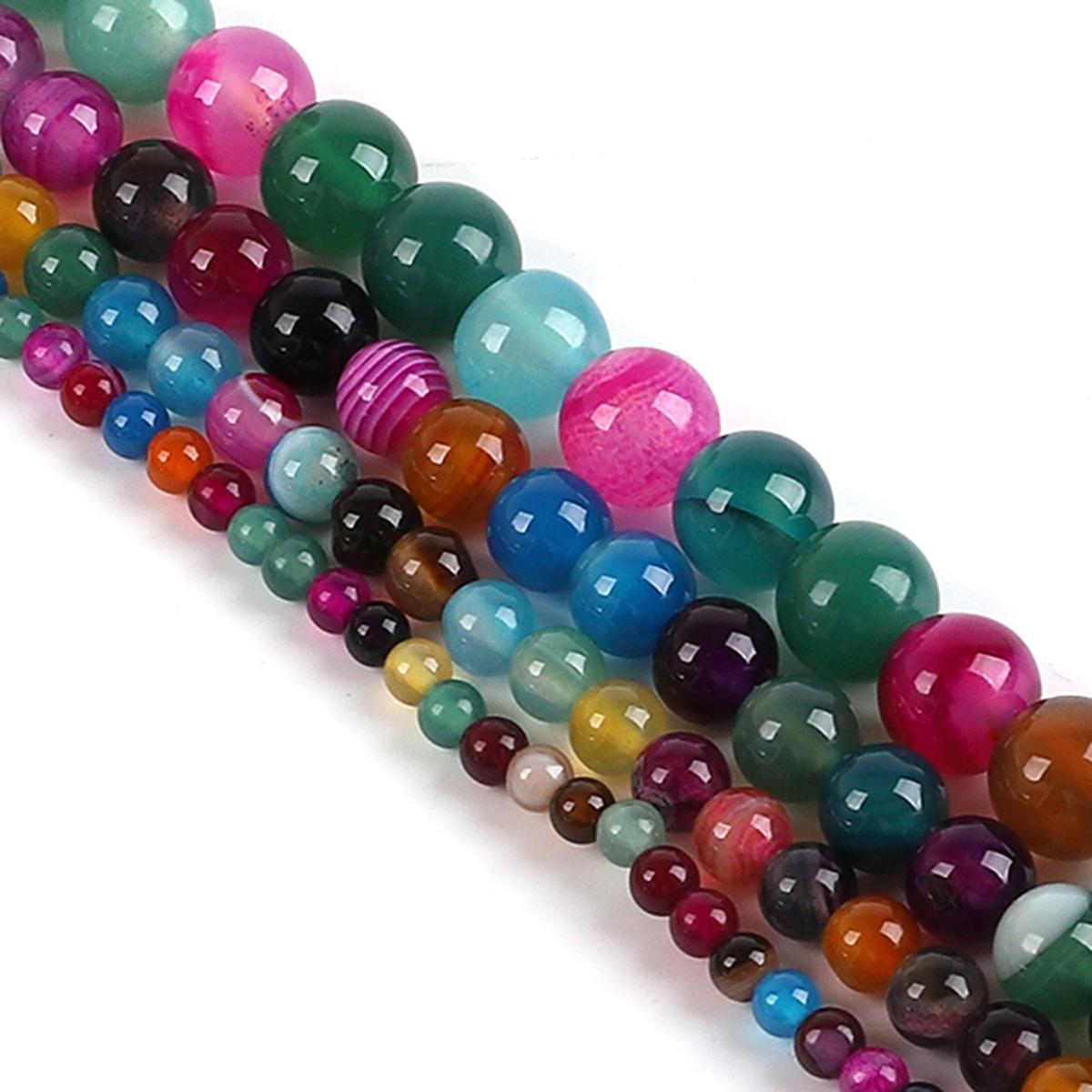Natural Agate Stone Beads Colo – Jewelry Making Stones Bewertung und Preis