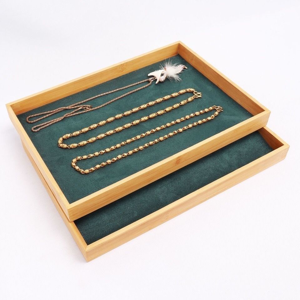 Dark Green Velvet Bamboo Jewel – Jewelry Making Organizer Bewertung und Preis