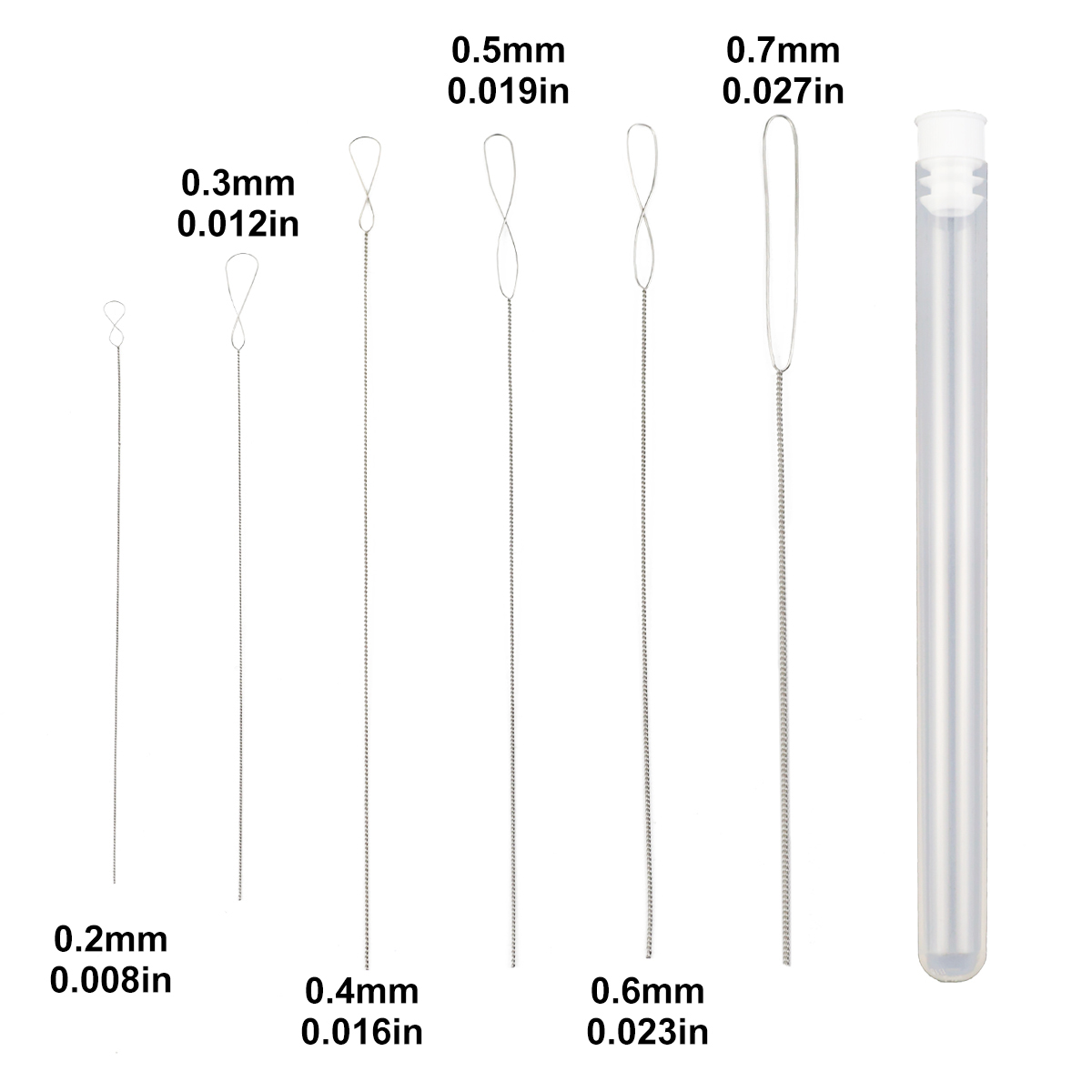 6Pcs/Lot 0.2-0.7mm Twisted Pin – Beading Needle Fine Bewertung und Preis