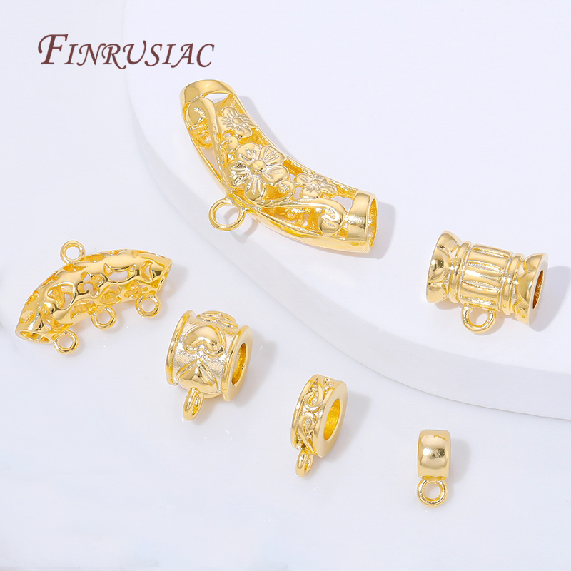 18K Gold Plated Pendant Bail C – Crimp Bead Tube Bewertung und Preis
