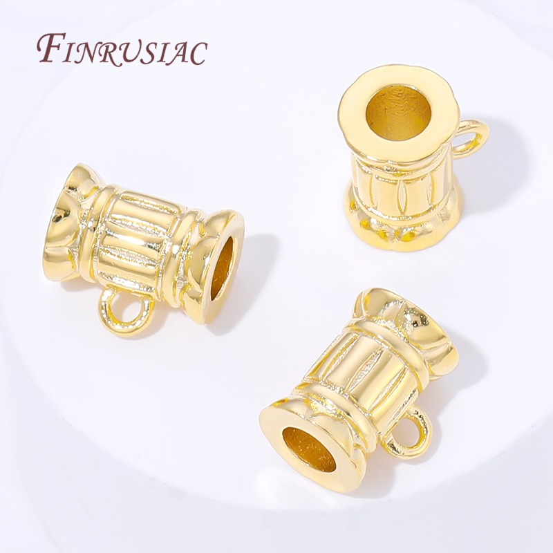 18K Gold Plated Pendant Bail C – Crimp Bead Tube Bewertung und Preis