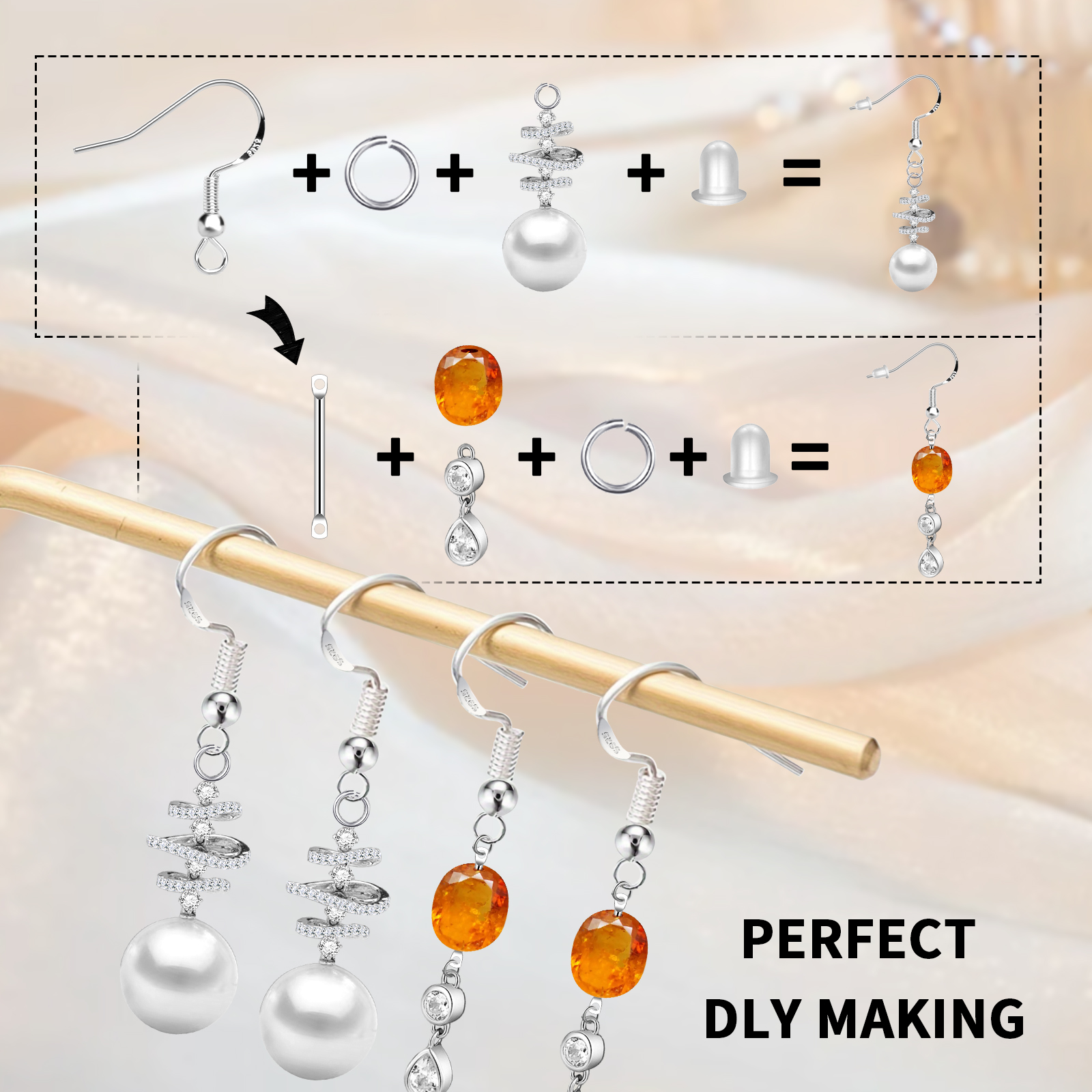 925 Silver/Gold Plated Earring – Jewelry Making Rings Bewertung und Preis