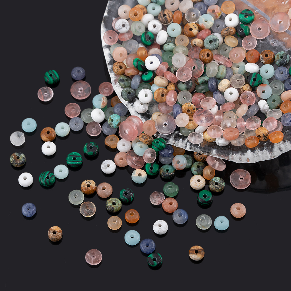 160pcs 4mm Natural Stone Abacu – Jewelry Making Stones Bewertung und Preis
