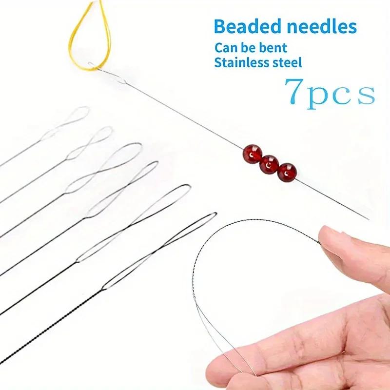 7pcs/set Stainless Steel Bead  – Beading Needle Fine Bewertung und Preis