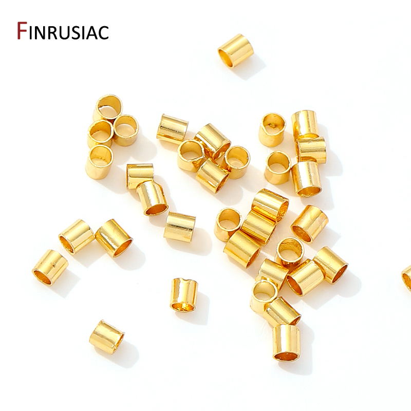 18K Gold Plated Brass Tube Cri – Crimp Bead Tube Bewertung und Preis