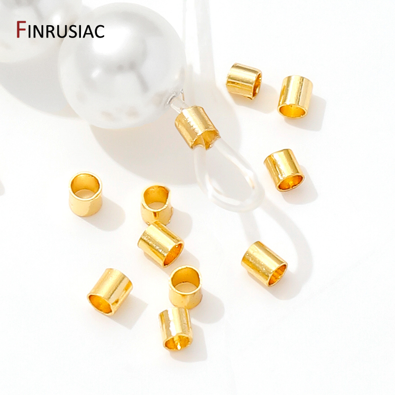 18K Gold Plated Brass Tube Cri – Crimp Bead Tube Bewertung und Preis