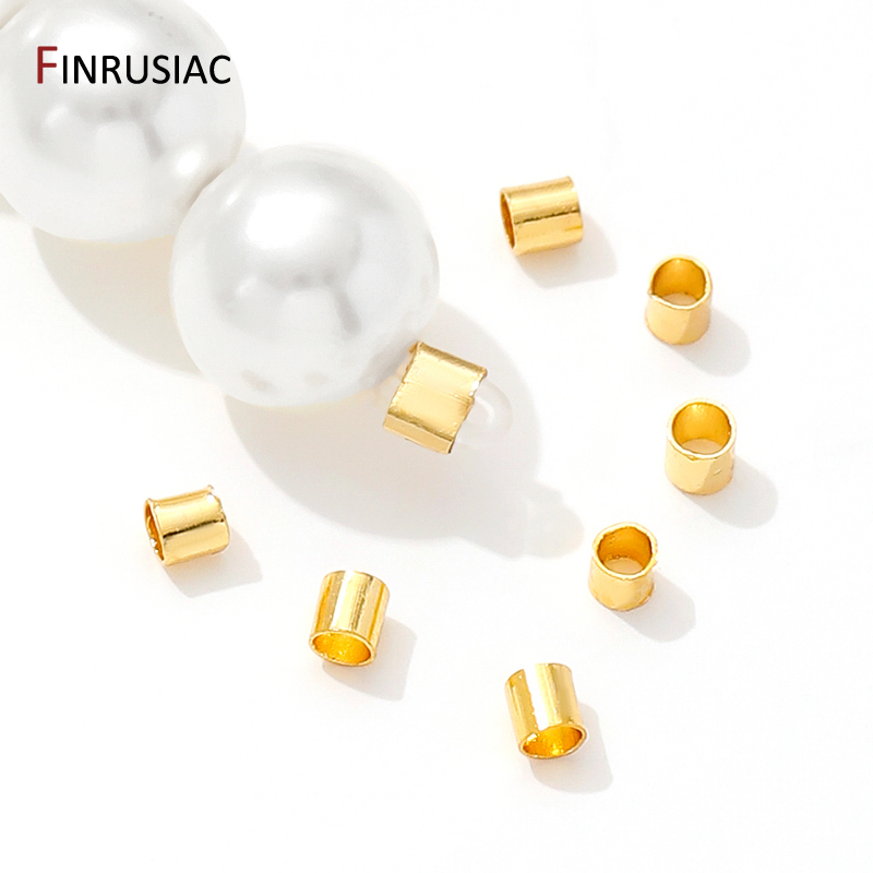 18K Gold Plated Brass Tube Cri – Crimp Bead Tube Bewertung und Preis