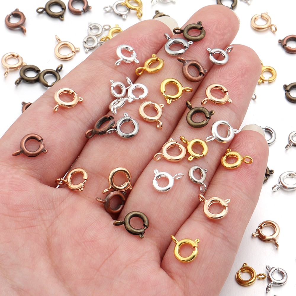 10Pcs Circle Spring Buttonr Co – Jewelry Making Rings Bewertung und Preis