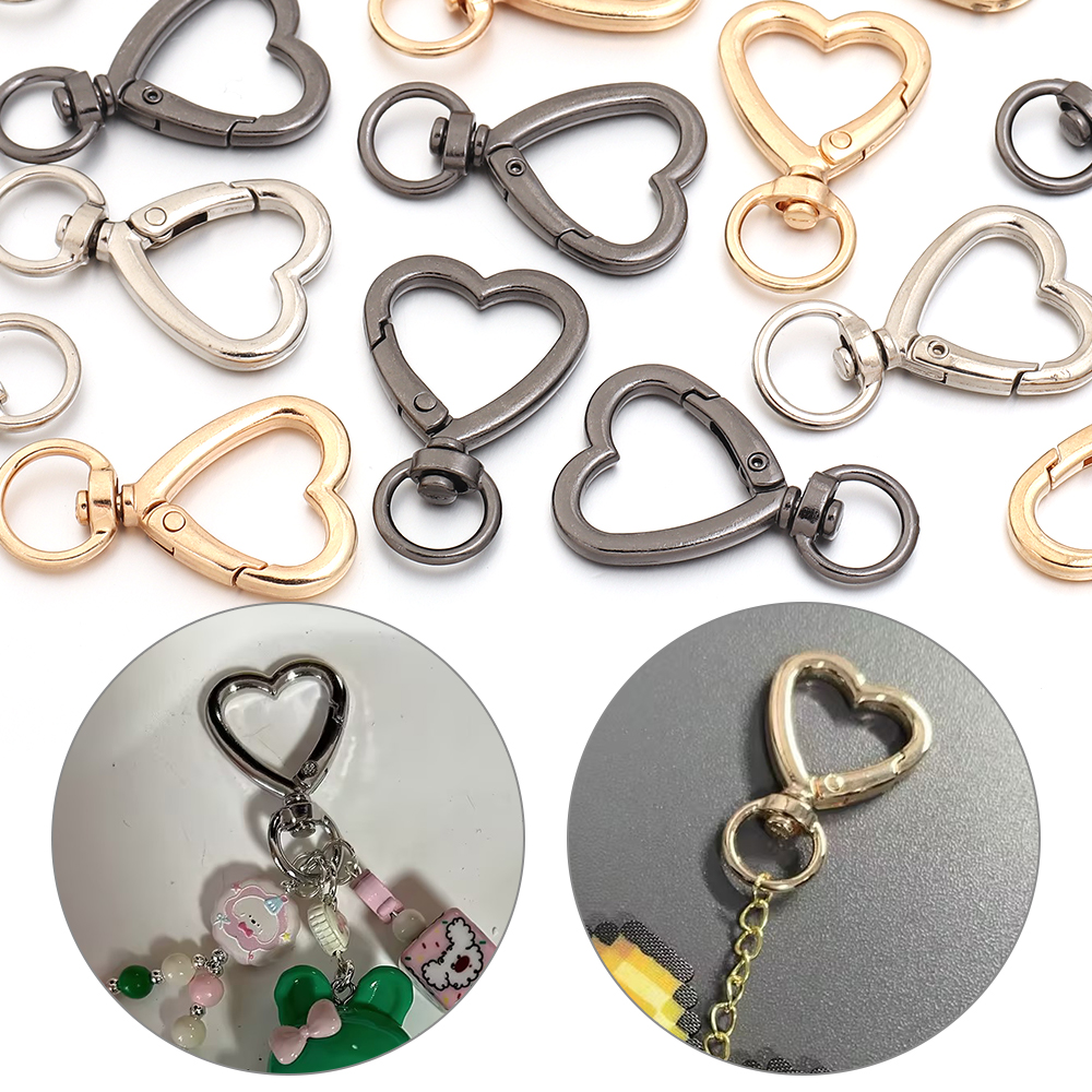 5-10pcs Alloy Heart Lobster Cl – Jewelry Making Rings Bewertung und Preis