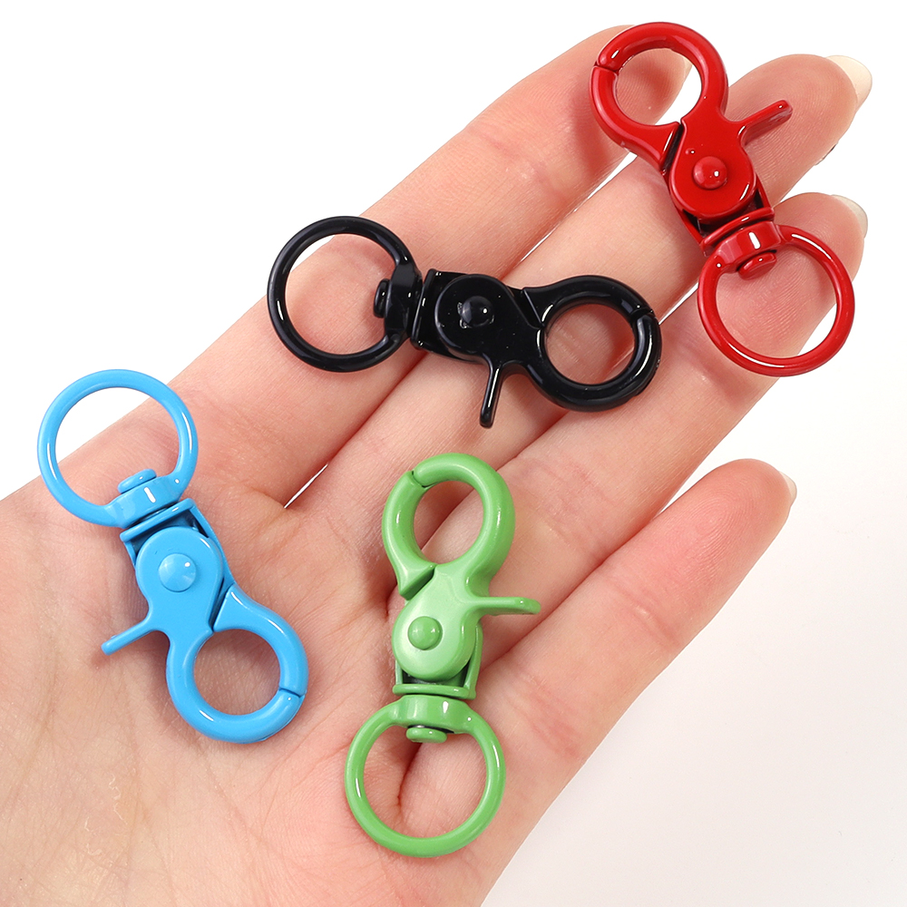 5Pcs/Lot Colorful Swivel Lobst – Jewelry Making Rings Bewertung und Preis