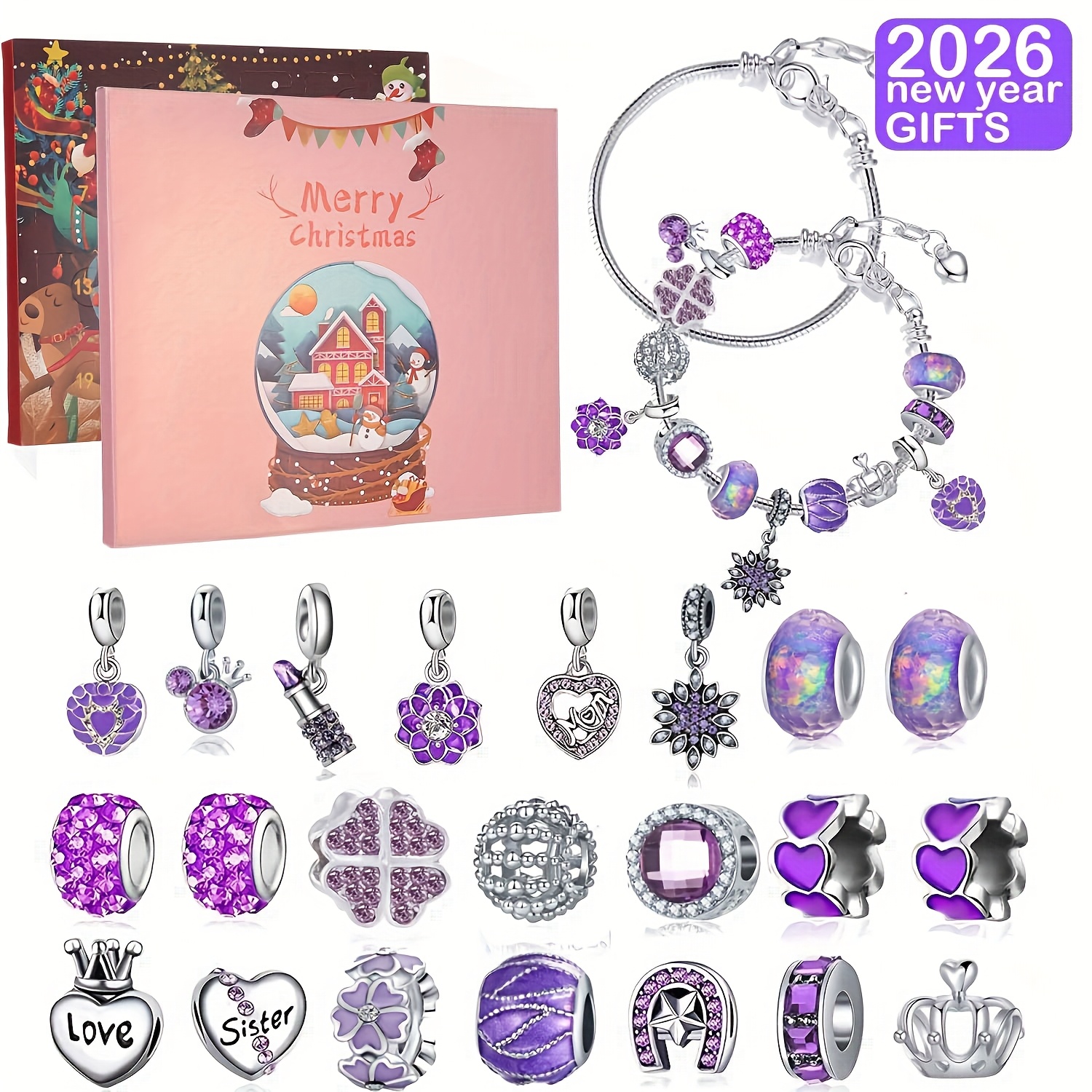 Christmas purple beads DIY jew – Jewelry Making Box Bewertung und Preis
