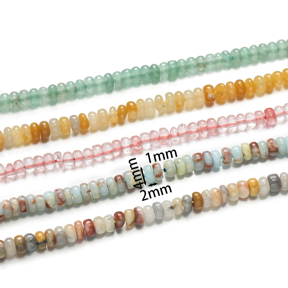 1 Strand Natural Stone Flat Ro – Jewelry Making Stones Bewertung und Preis