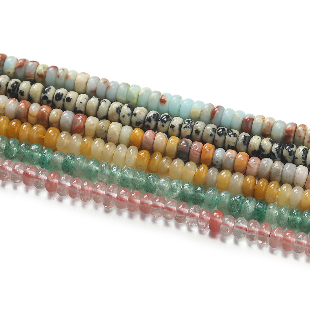 1 Strand Natural Stone Flat Ro – Jewelry Making Stones Bewertung und Preis