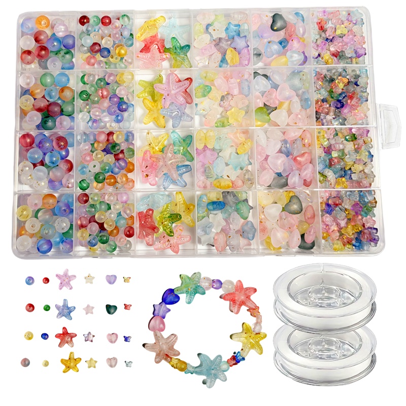 7-19mm825pcs Matte gradient lo – Jewelry Making Box Bewertung und Preis