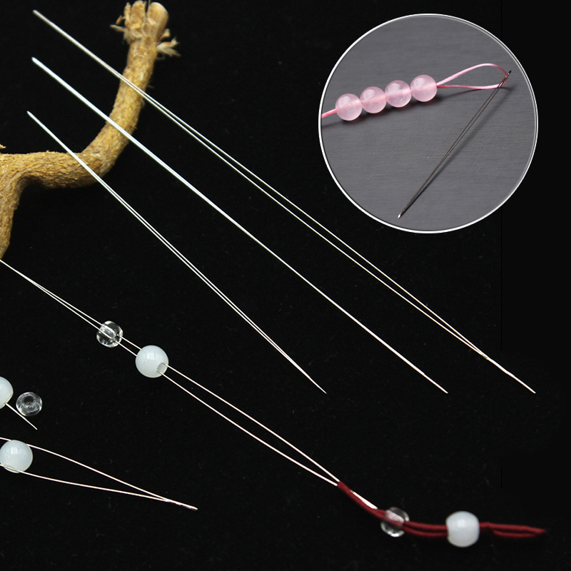 5pcs Big Eye Curved Beading Ne – Beading Needle Fine Bewertung und Preis