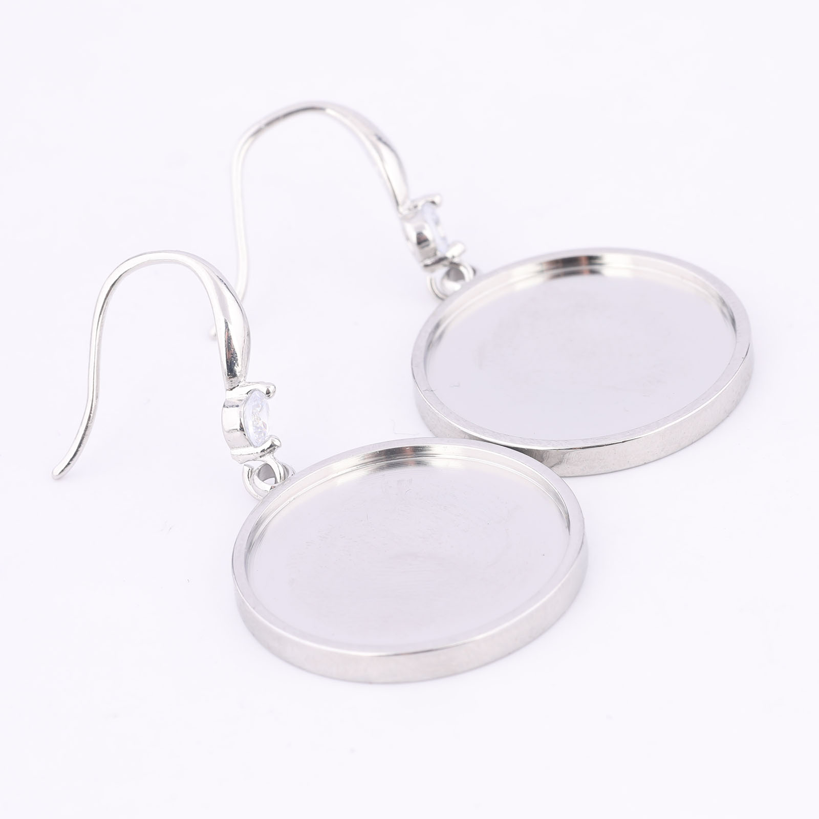 6pcs Stainless Steel Fit 20mm  – Jewelry Making Stones Bewertung und Preis