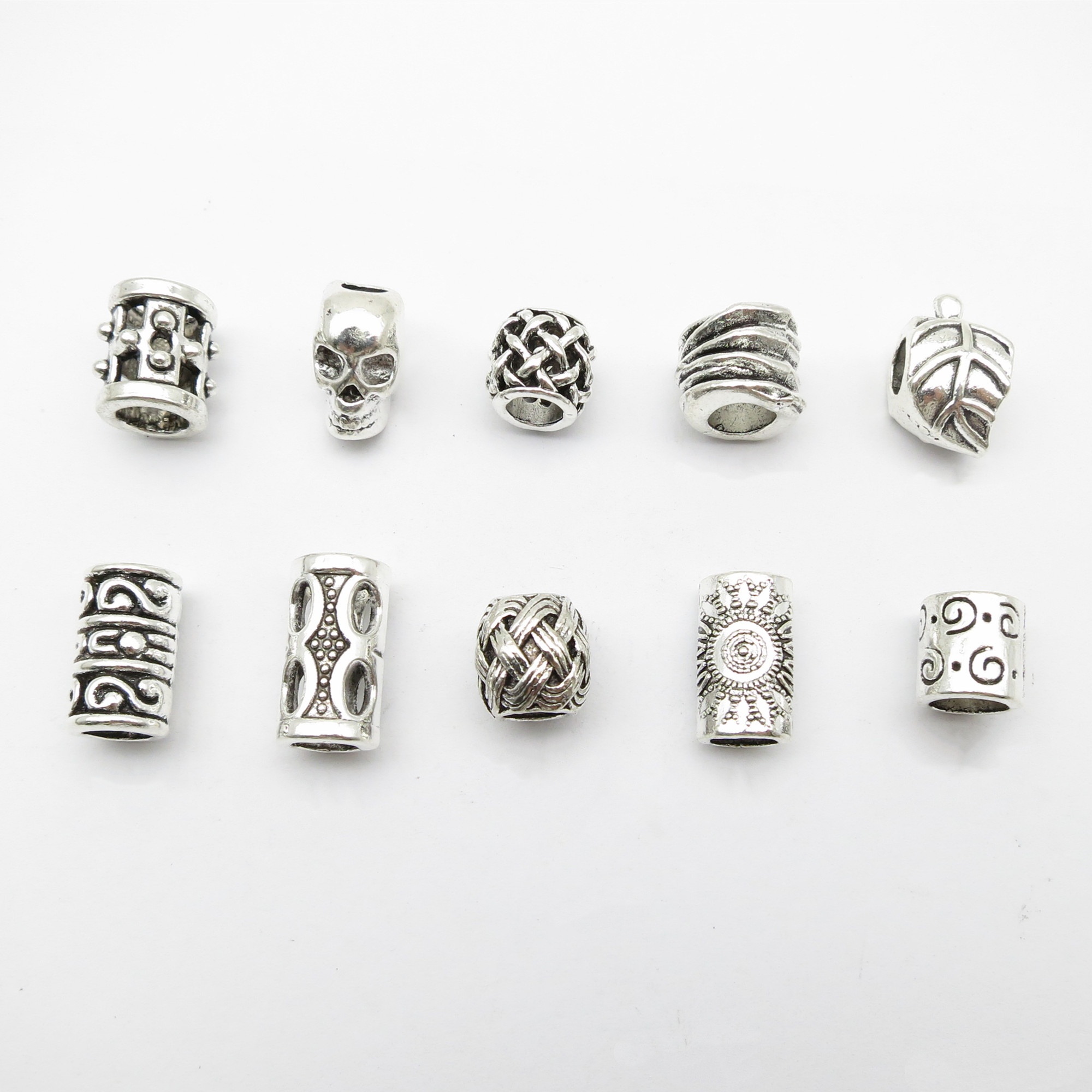 10Pcs/Pack Skull/Leaf DIY bead – Crimp Bead Tube Bewertung und Preis