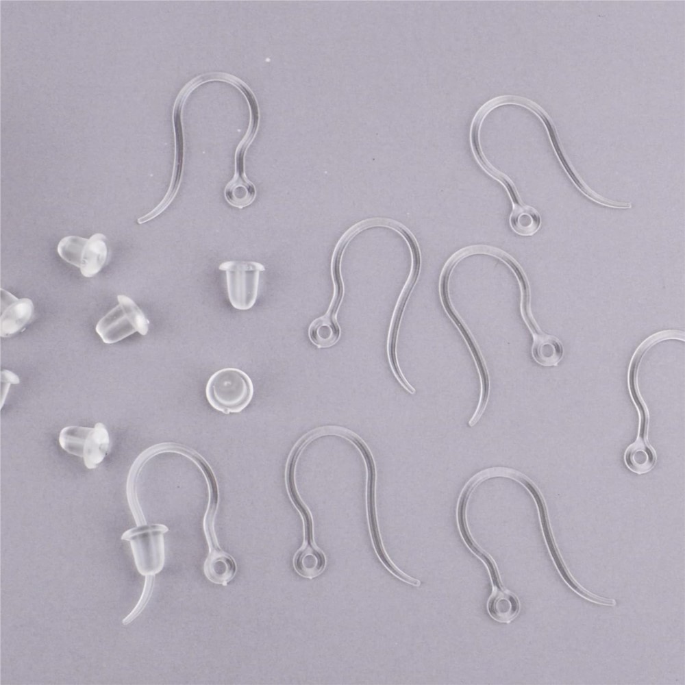 40pcs Clear Plastic Earring Ho – Jewelry Making School Bewertung und Preis