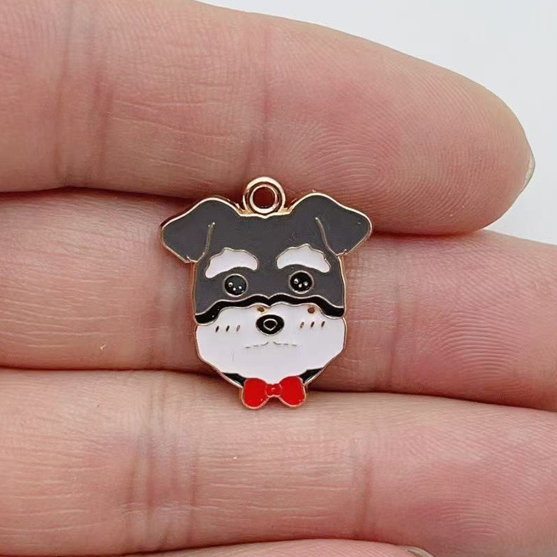 12pcs cartoon pet spotted dog  – Jewelry Making Factory Bewertung und Preis