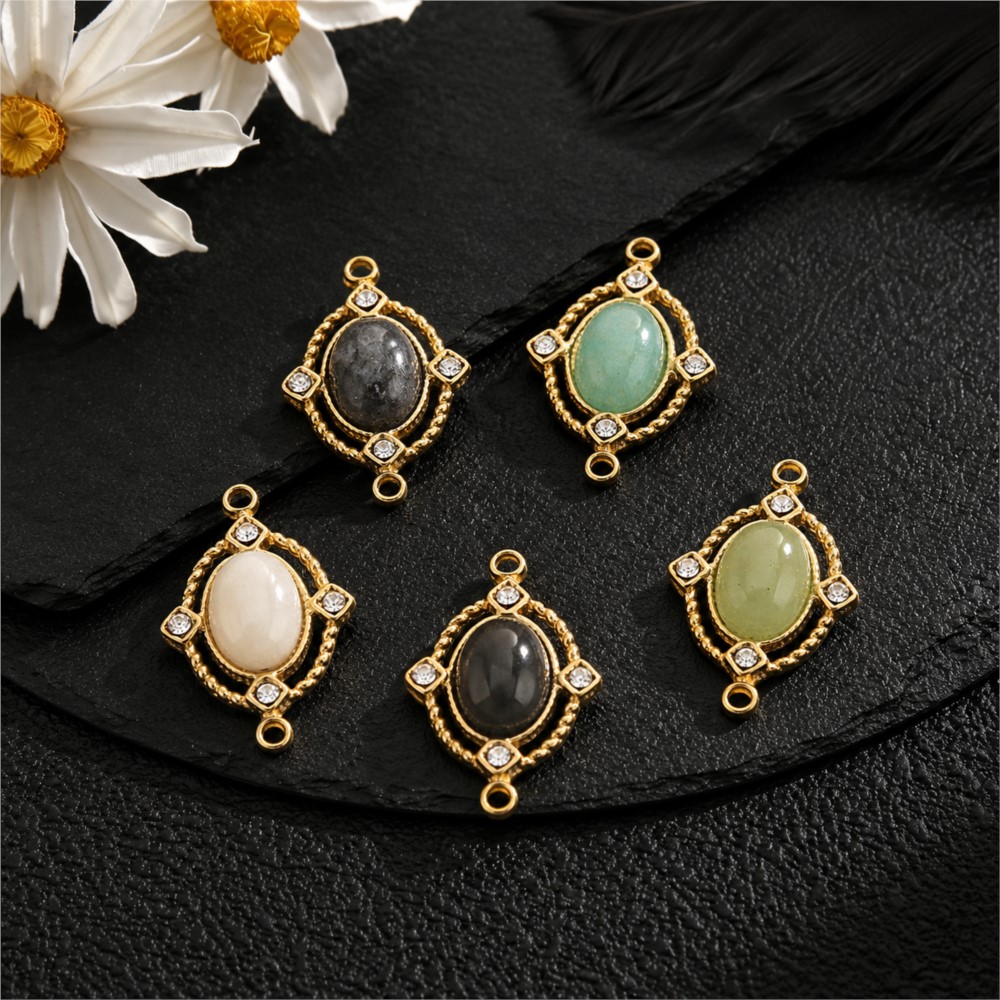 1Piece  Vintage Enamel Natural – Jewelry Making Stones Bewertung und Preis