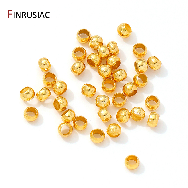 18K Gold Plated Brass Round/Tu – Crimp Bead Tube Bewertung und Preis