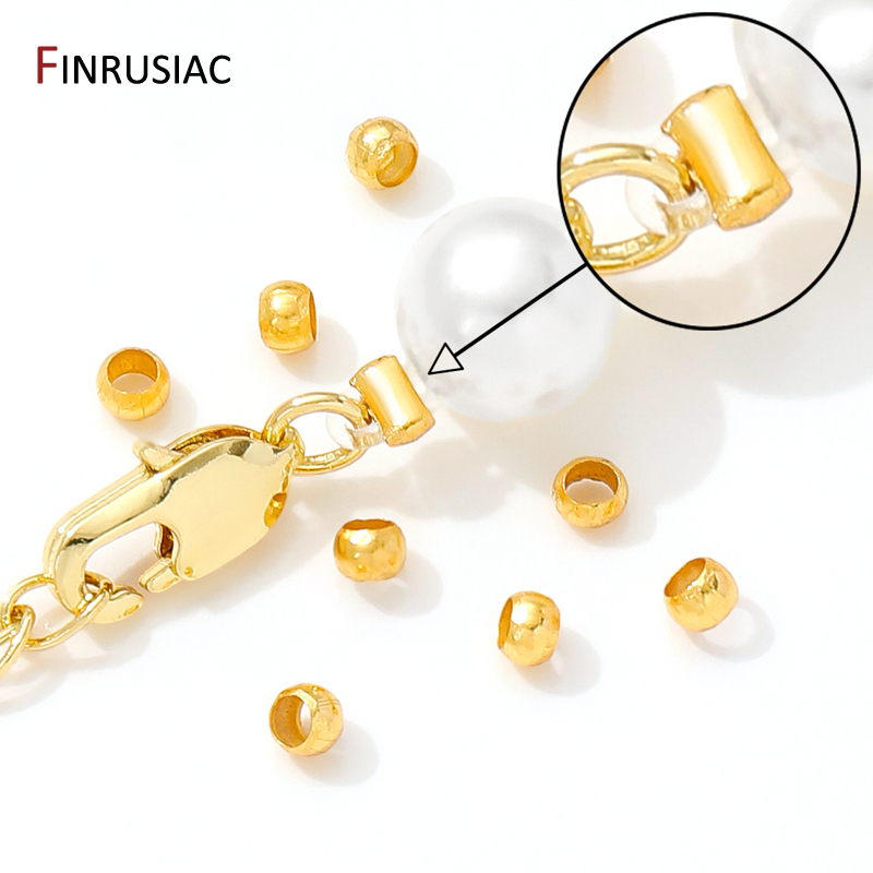 18K Gold Plated Brass Round/Tu – Crimp Bead Tube Bewertung und Preis