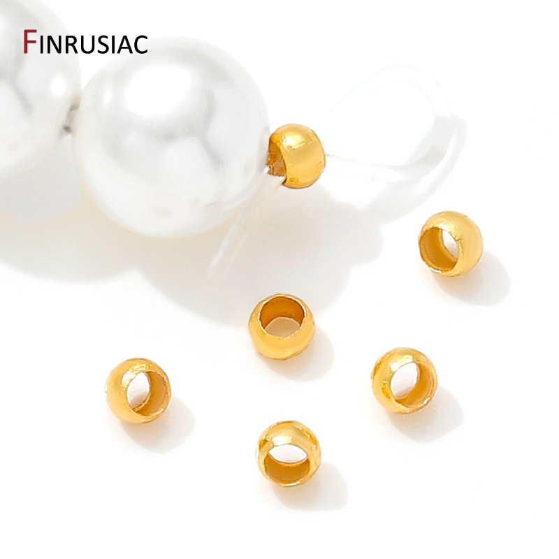 18K Gold Plated Brass Round/Tu – Crimp Bead Tube Bewertung und Preis
