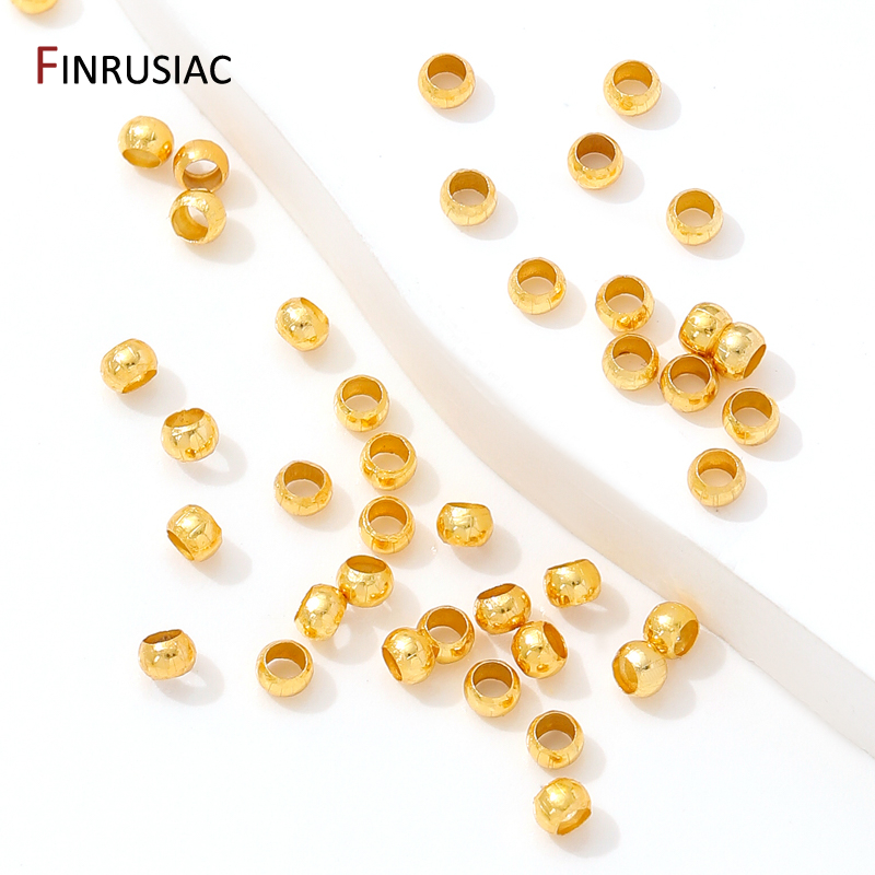 18K Gold Plated Brass Round/Tu – Crimp Bead Tube Bewertung und Preis