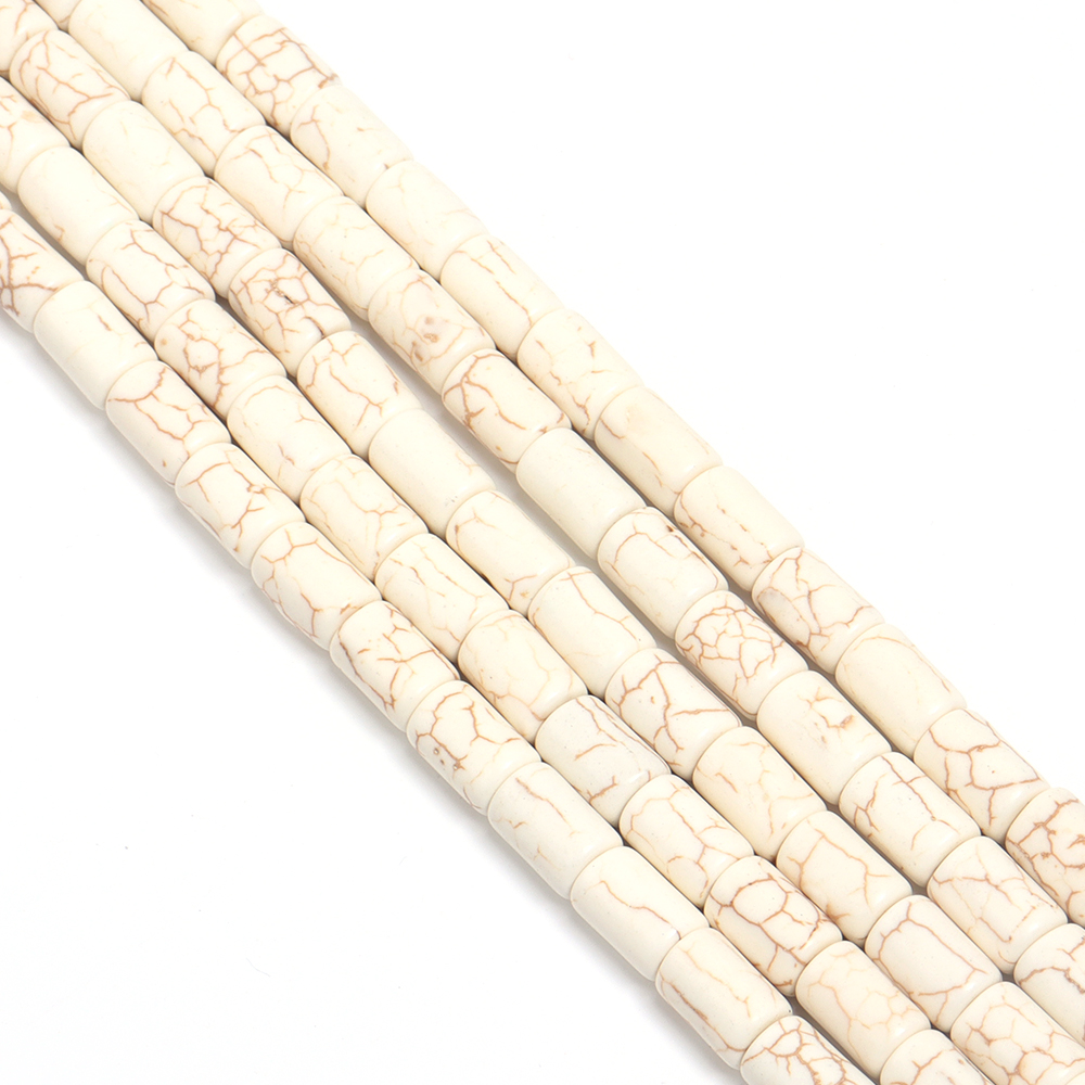 1 Strand Natural Blue White Tu – Crimp Bead Tube Bewertung und Preis