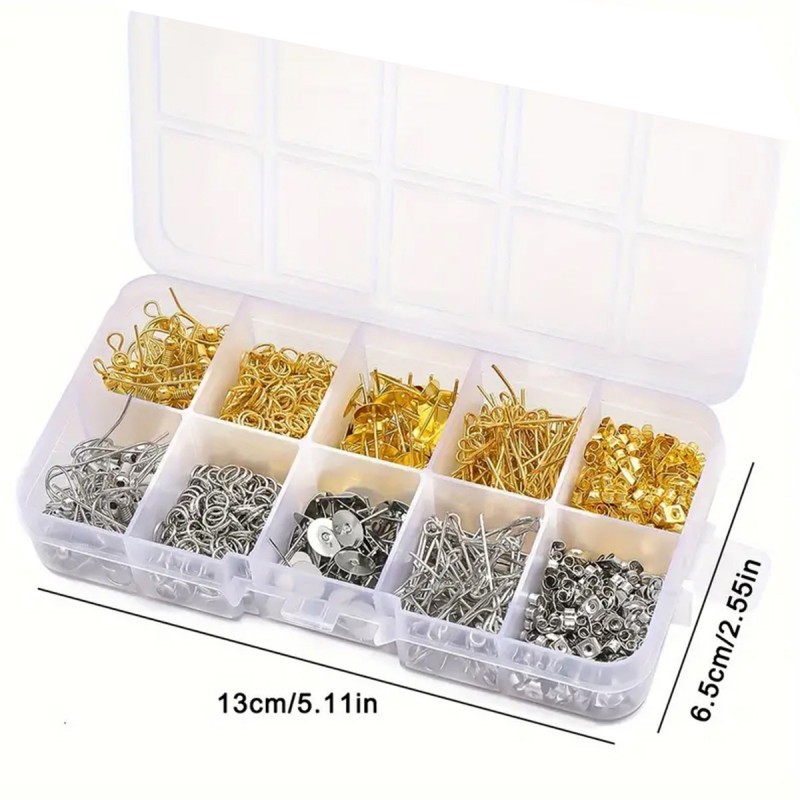 1 Set Box Ear Hook Single Loop – Jewelry Making Organizer Bewertung und Preis